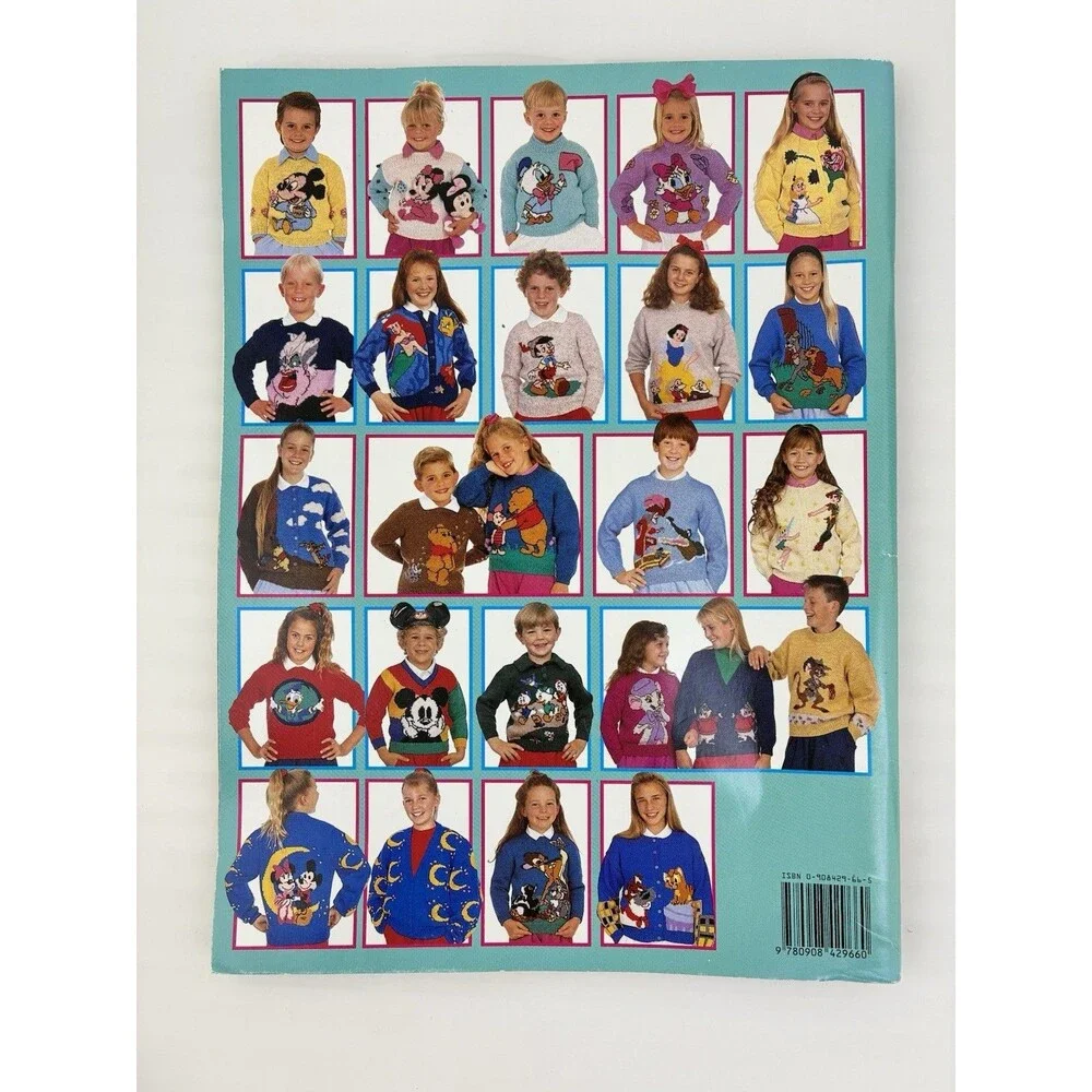 Disney Knitting Pattern Book Fun Knits Mickey Donald New Idea Age 3-12 years